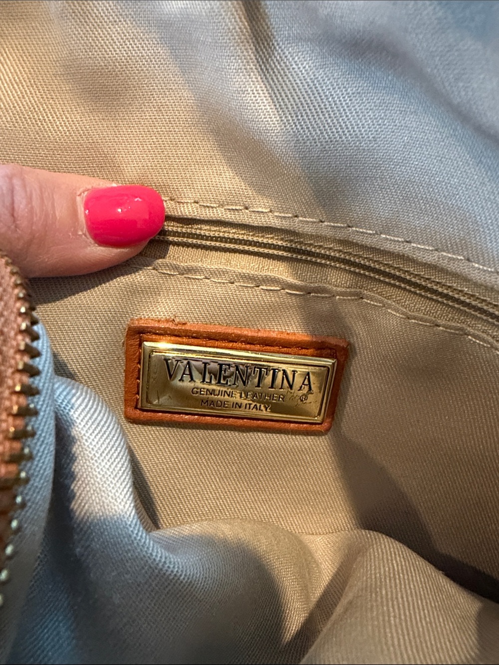 Valentina Classic Two-Tone Crossbody Bag in Black and Tan - Picture 9 of 10